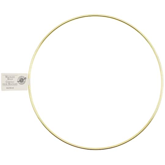 Macramé Brass Ring by Loops & Threads